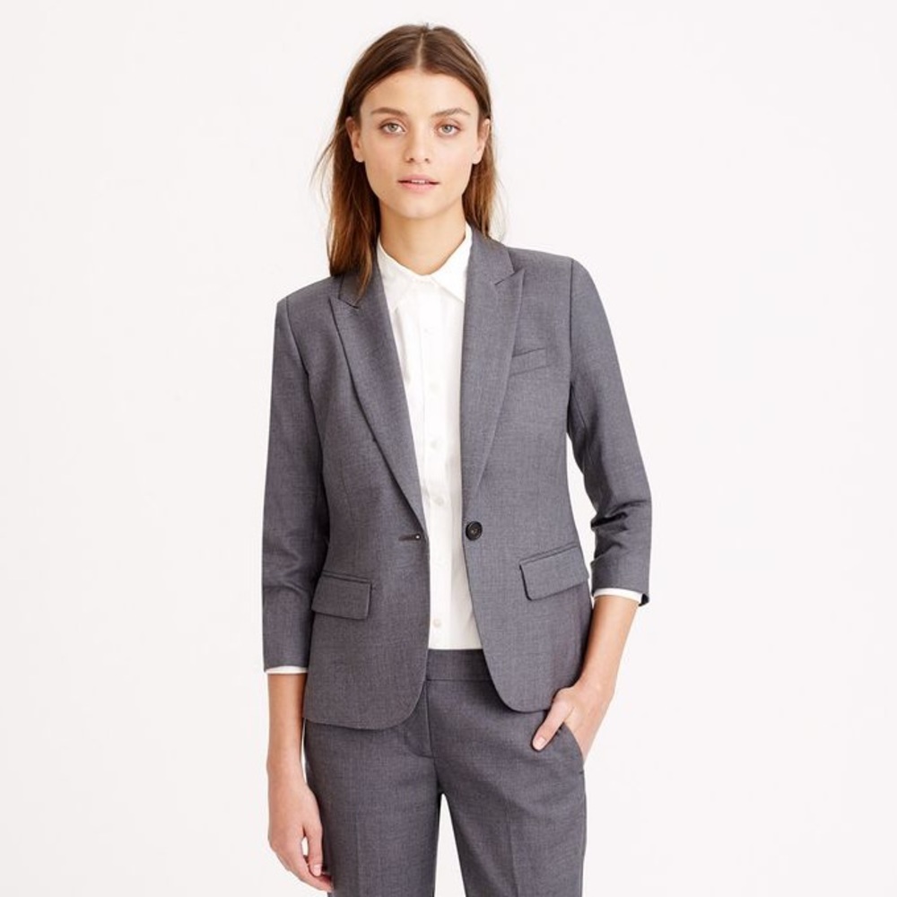 J.Crew Super 120’s Black Blazer - Picture 2 of 6